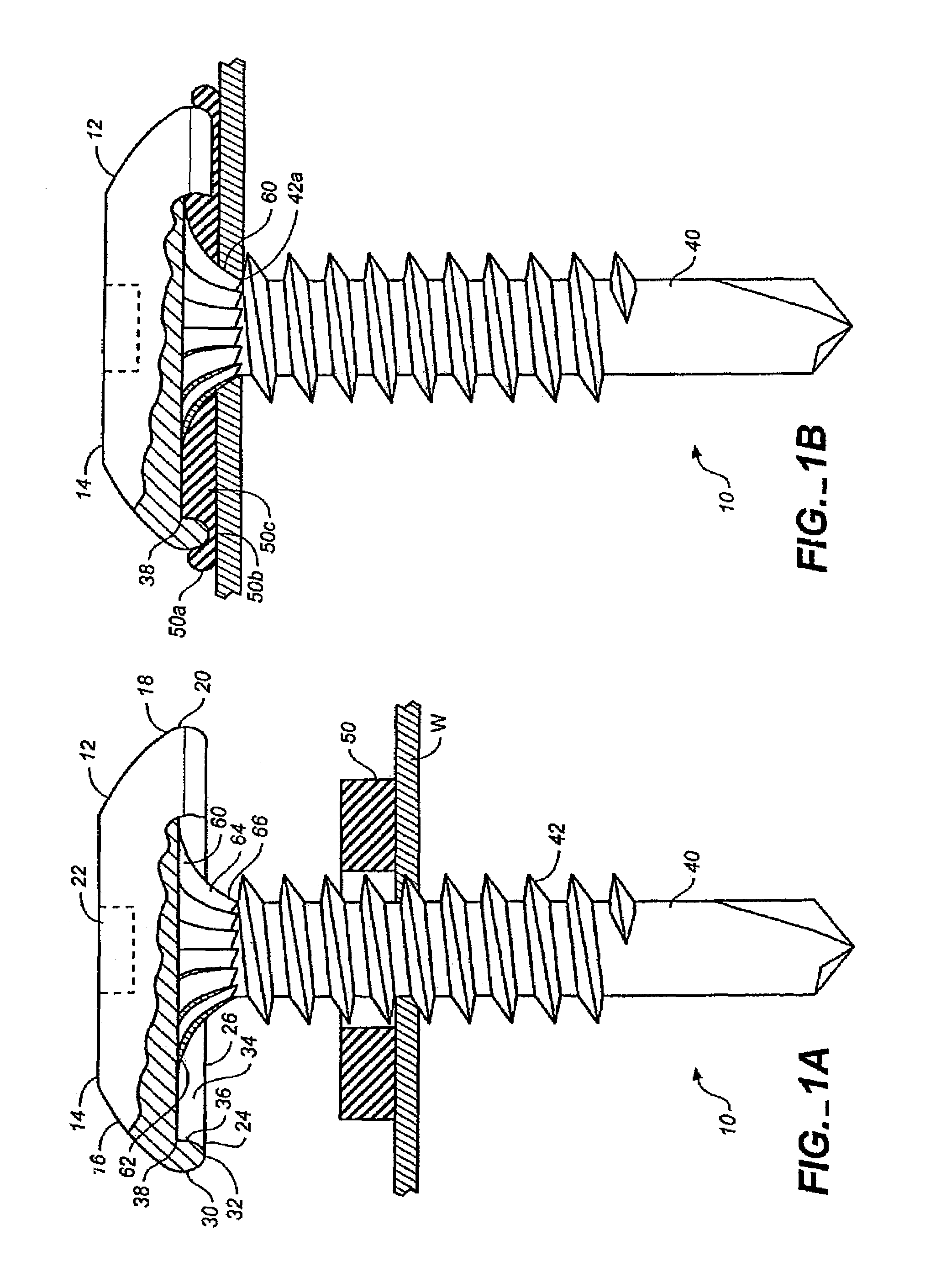 Fastener apparatus for roofing and steel building construction