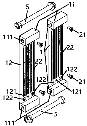 Detachable fiber cloth prestressed tensioning and anchoring device