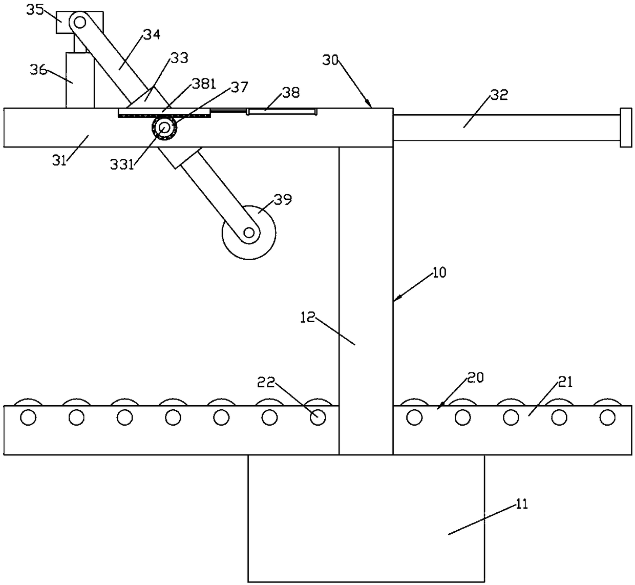 Carton strapping machine with inclined ejection type resistance function