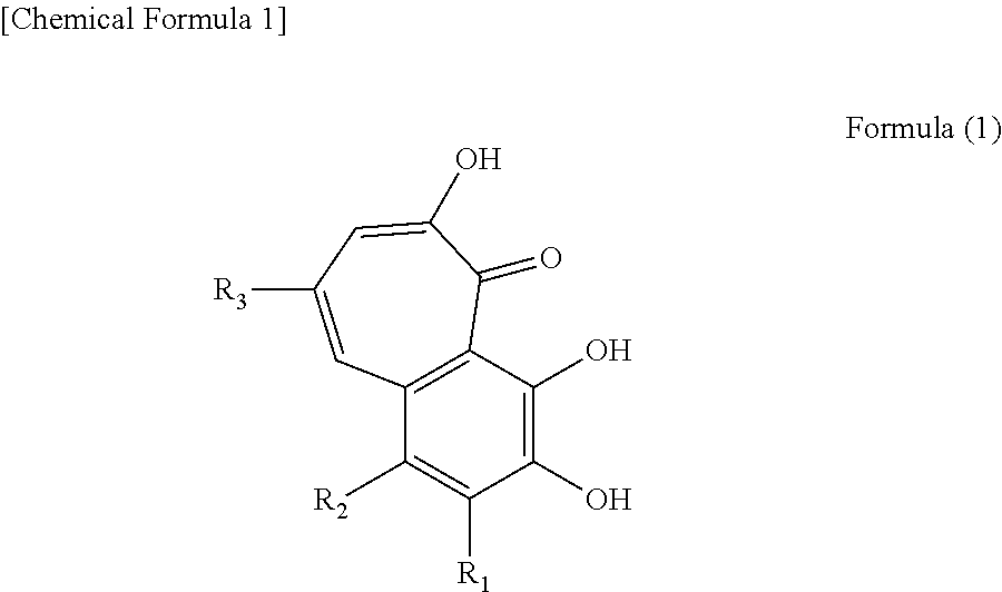 Anti-obesity agent comprising compound containing benzotropolone ring