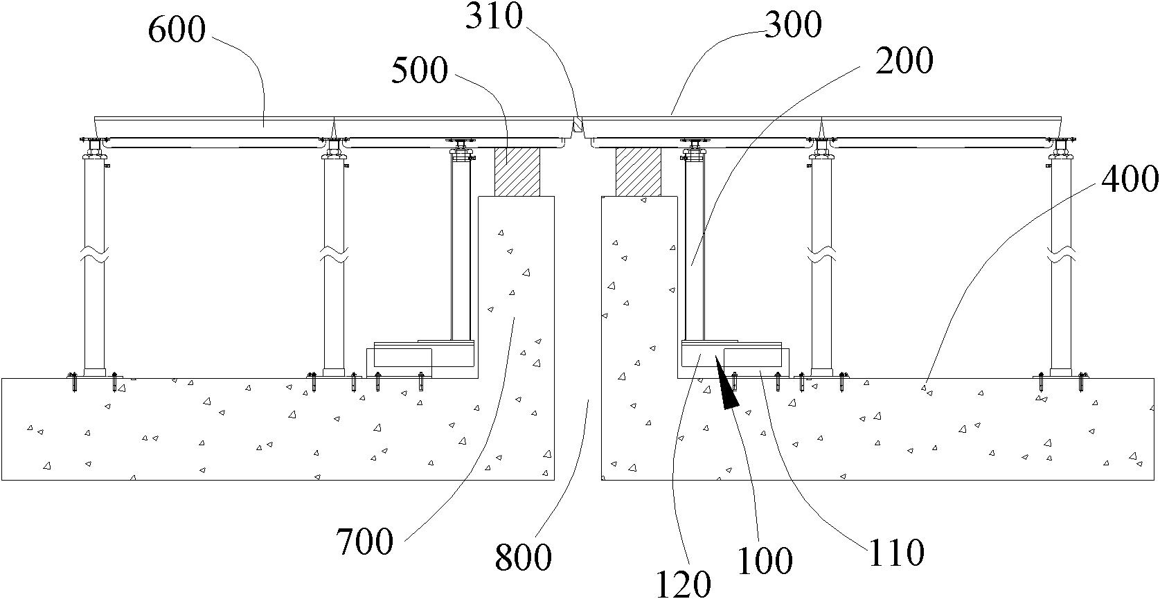 Butt joint device and butt joint method for building fireproof door walls