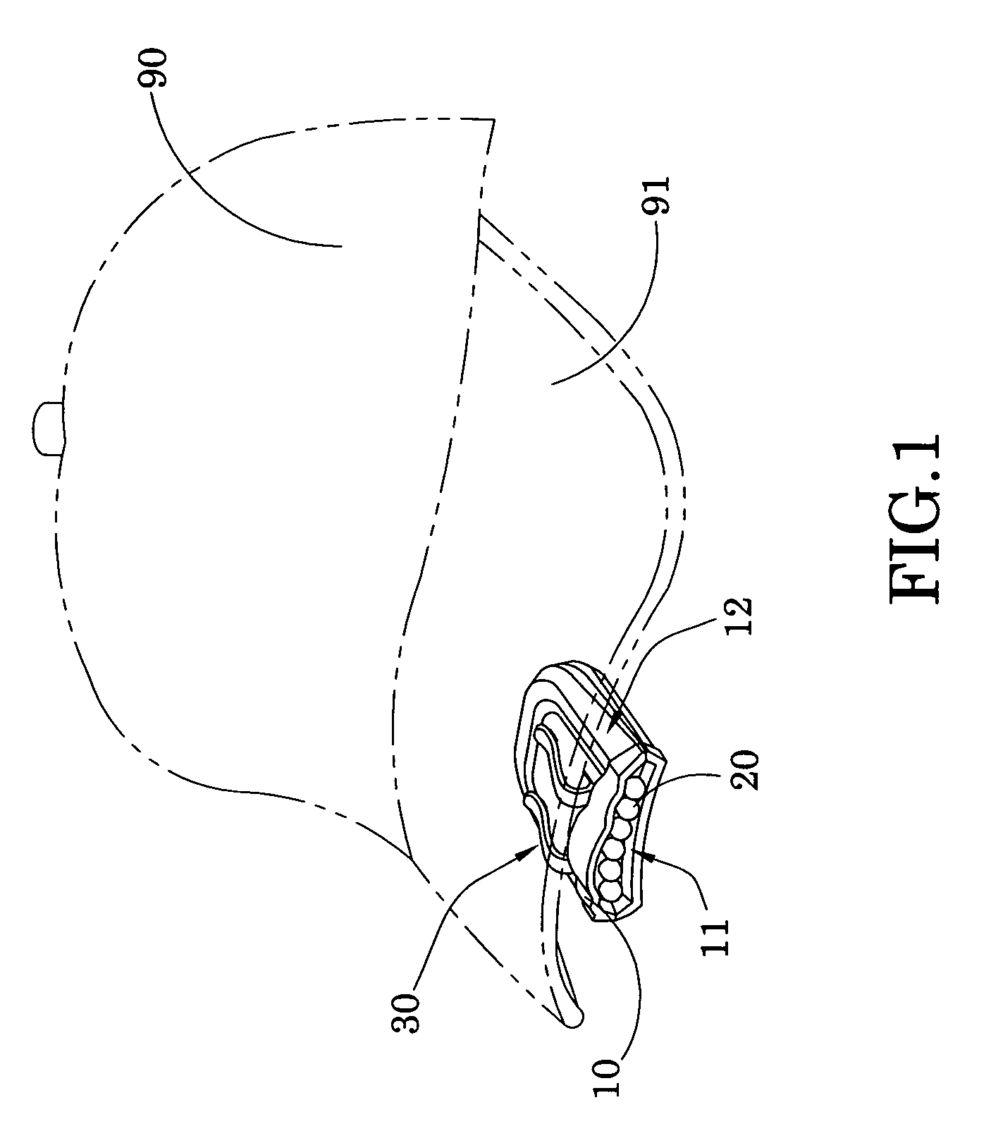 Light device with detachable clip member