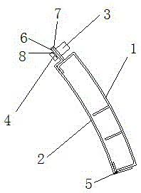 Integrated wire groove with hinge