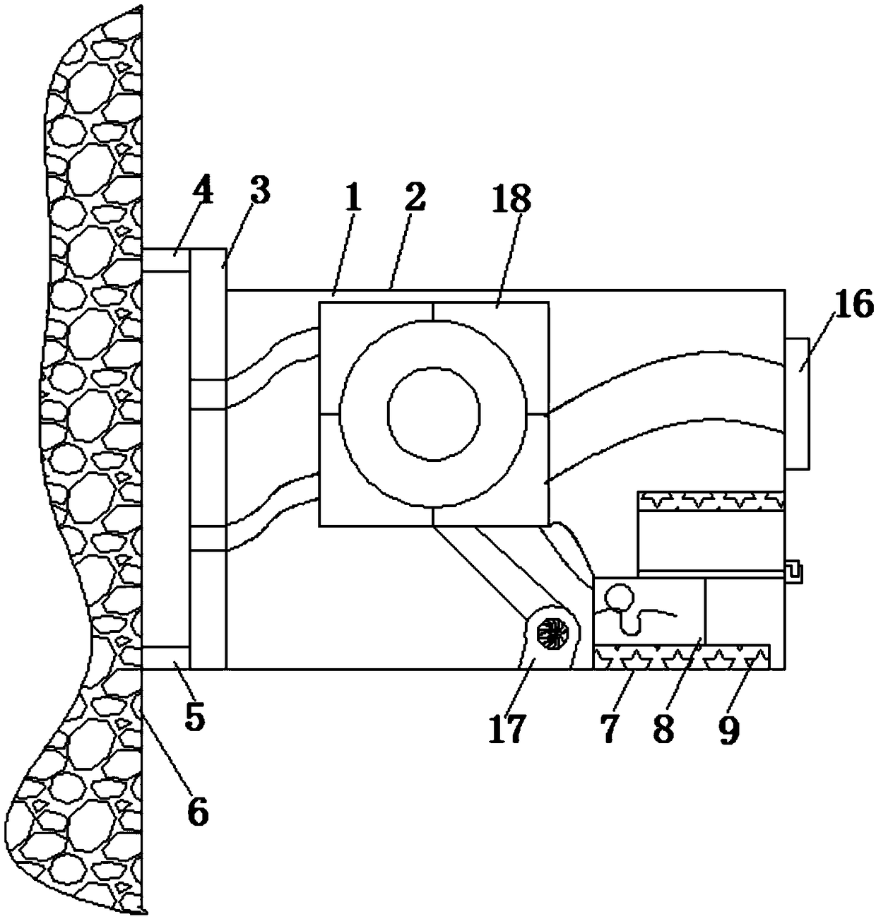 Household wall-mounted heating and refrigerating integrated novel draught fan