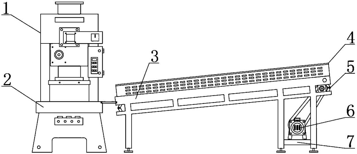 Automatic feeding device of high-precision bidirectional hammer type forging press