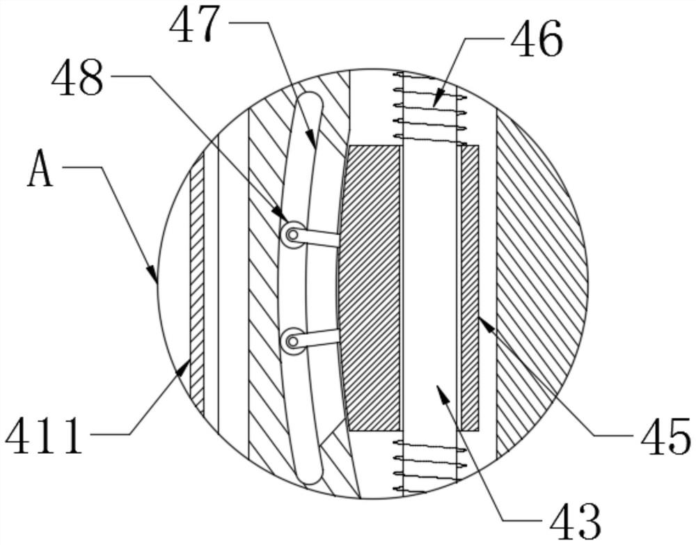 Wall-passing type fire damper mounting structure