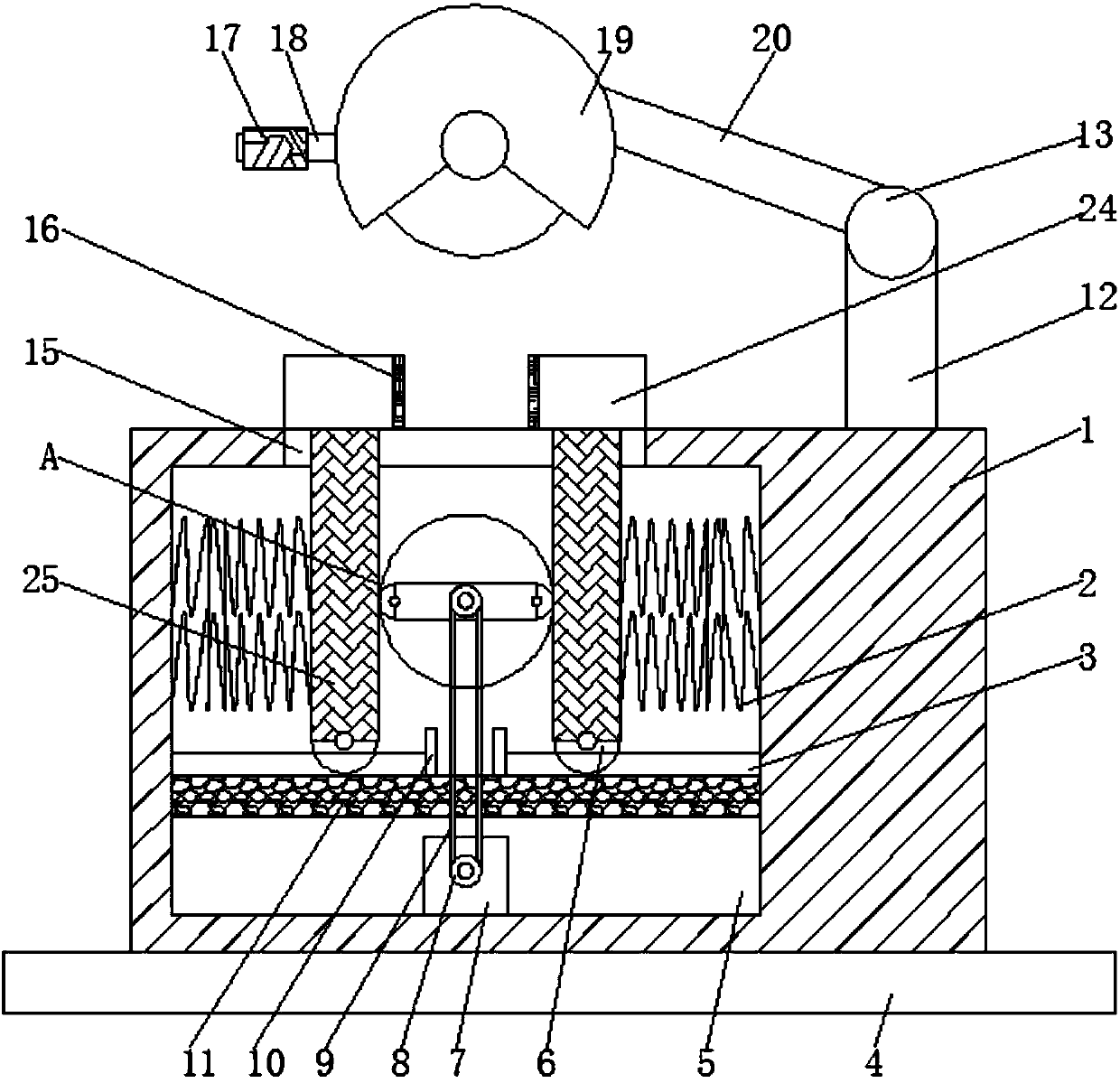 Cutting machine for machining of water conservancy equipment