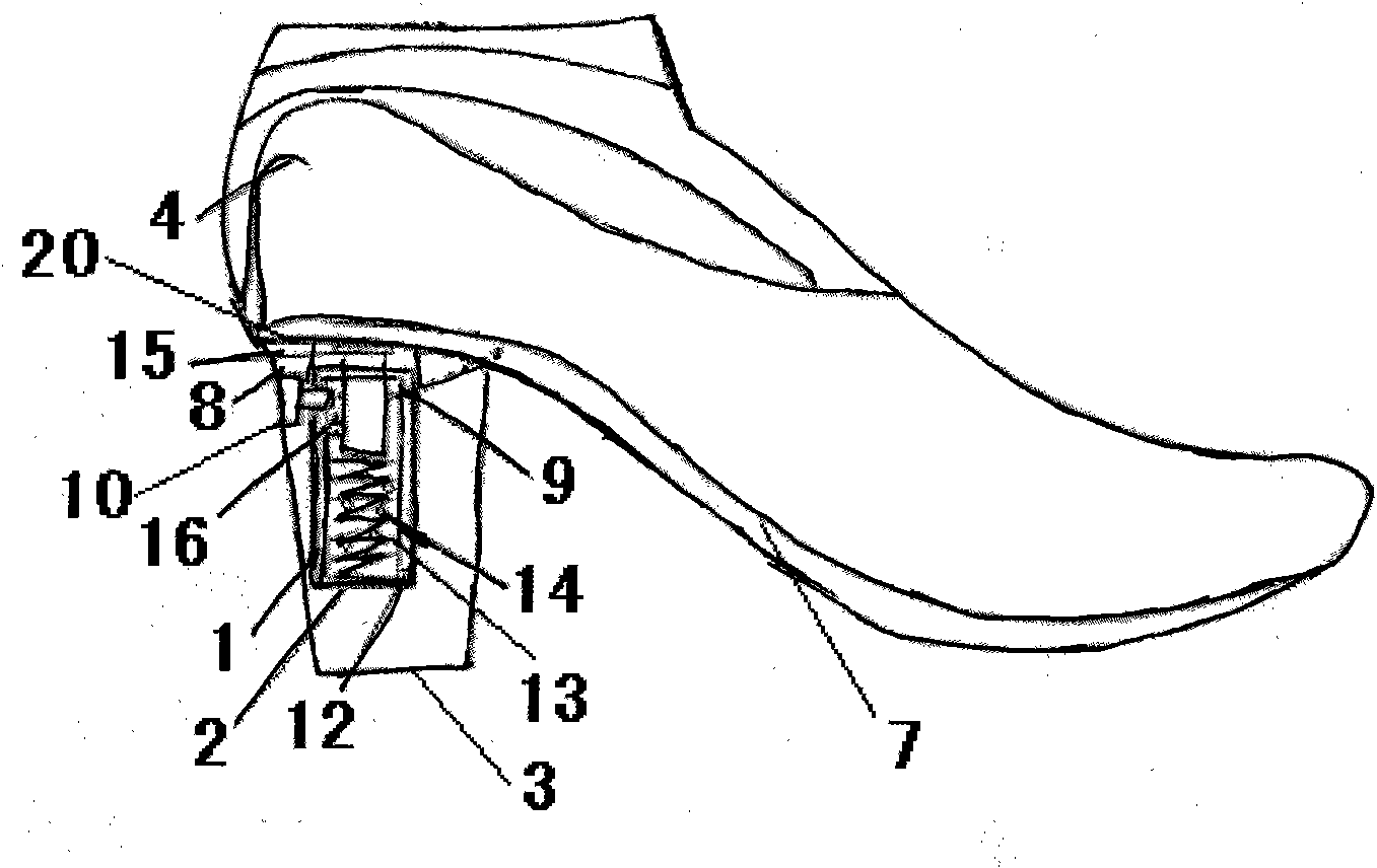 Fragrance-adjustable type high-heel shoes