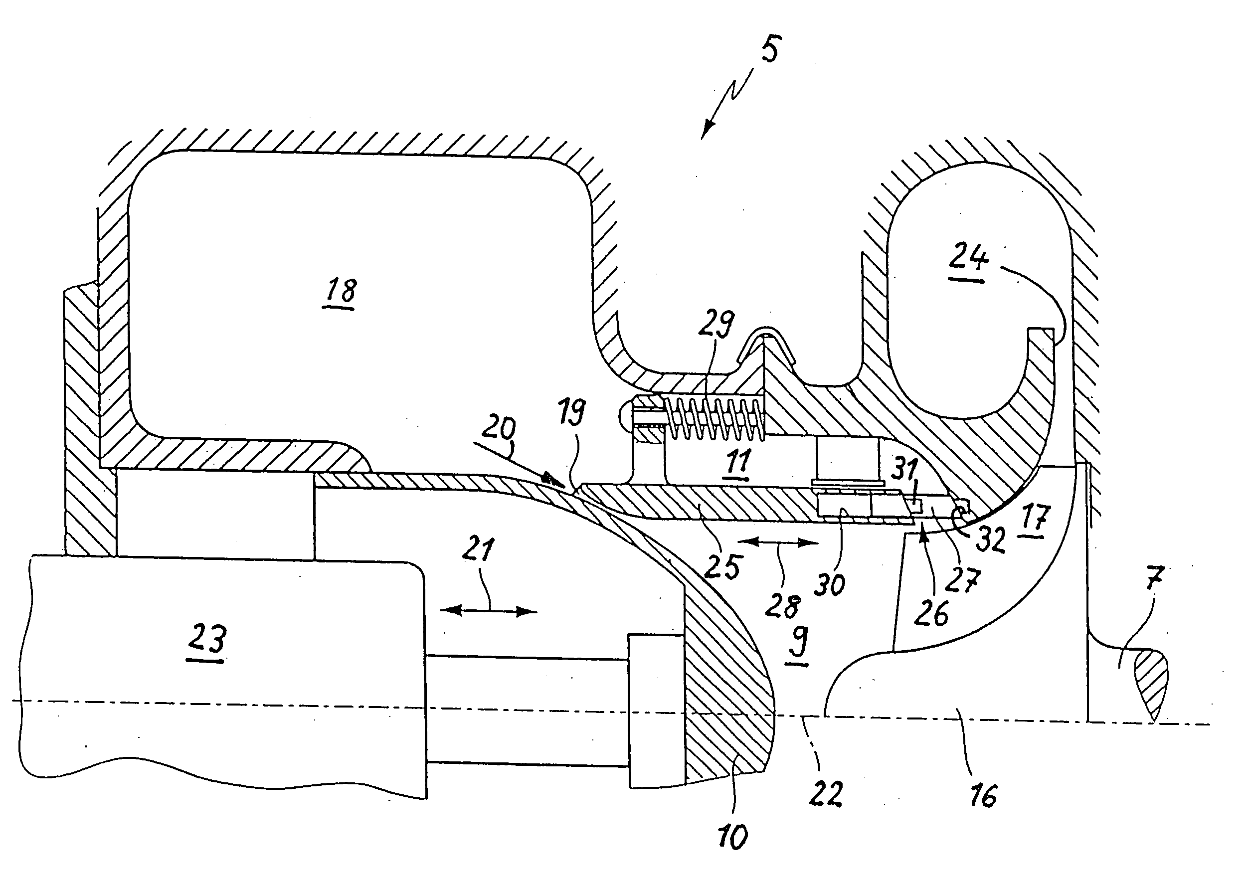 Compressor in the induction tract of an internal combustion engine