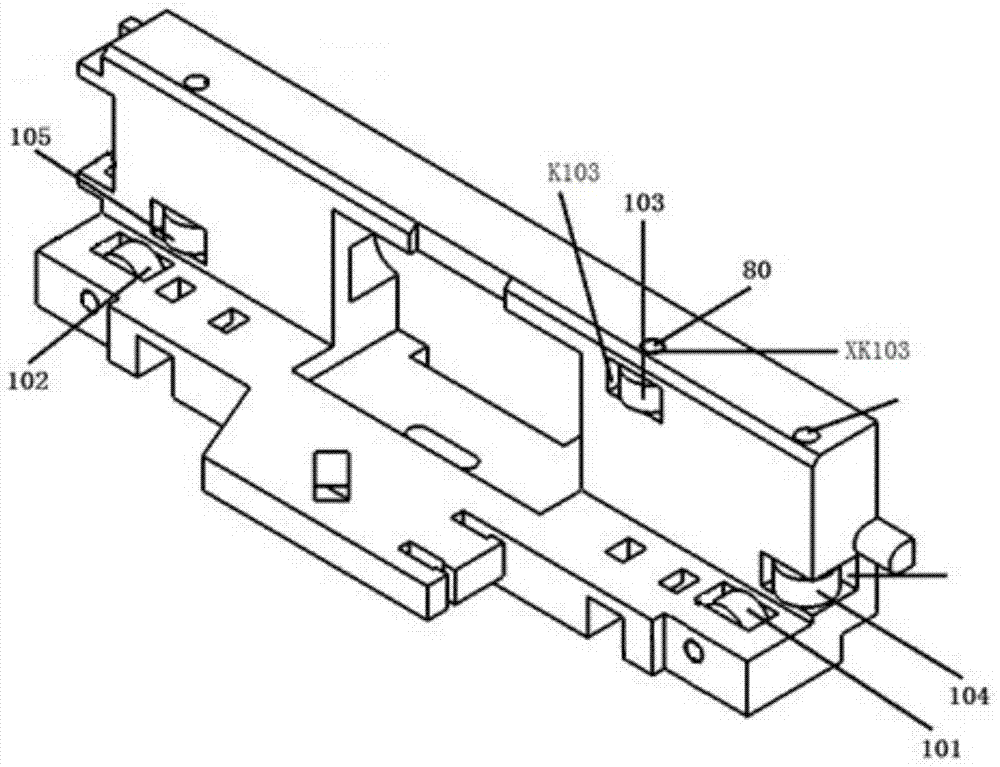 Assembly device and assembly method of grating ruler carriage and bearing