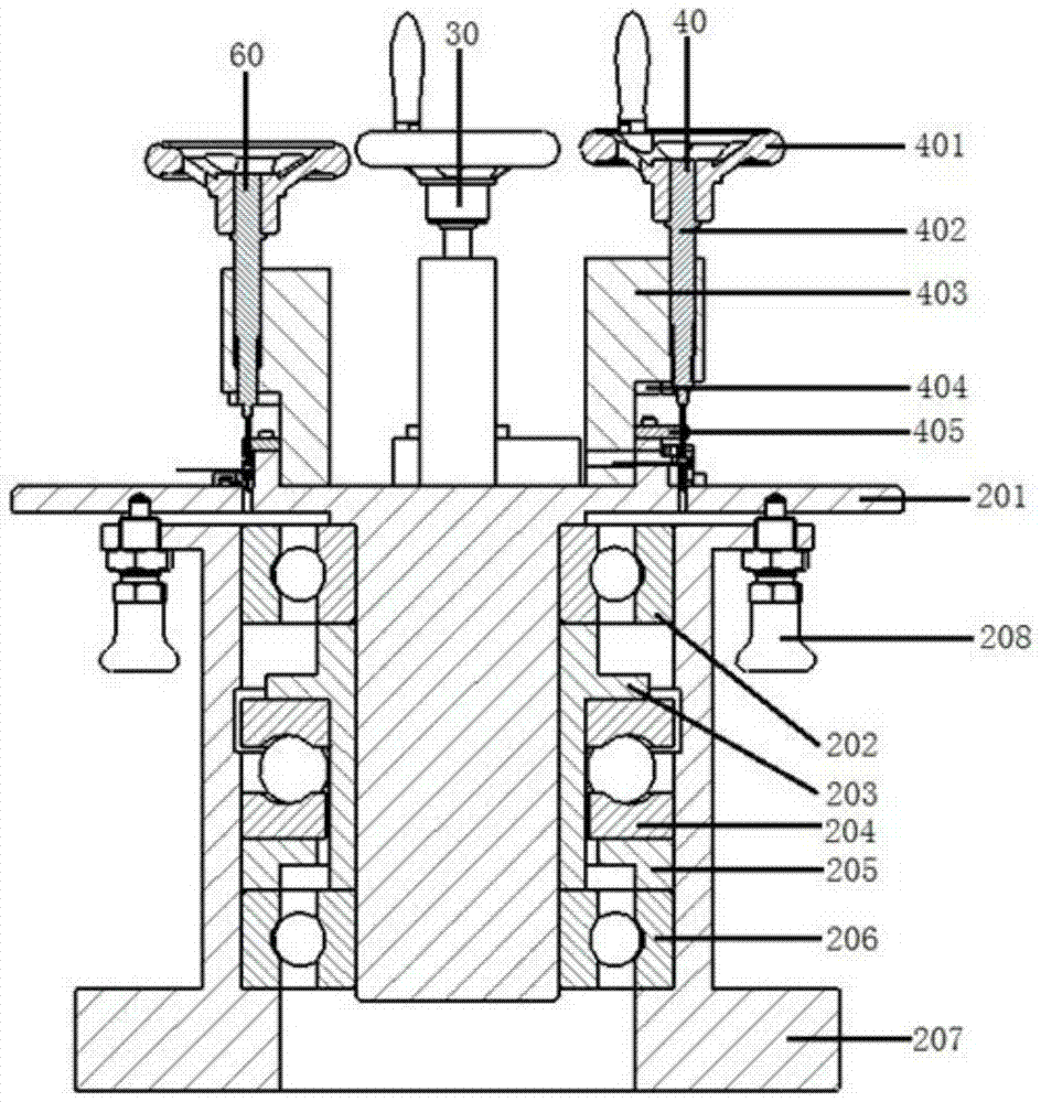 Assembly device and assembly method of grating ruler carriage and bearing