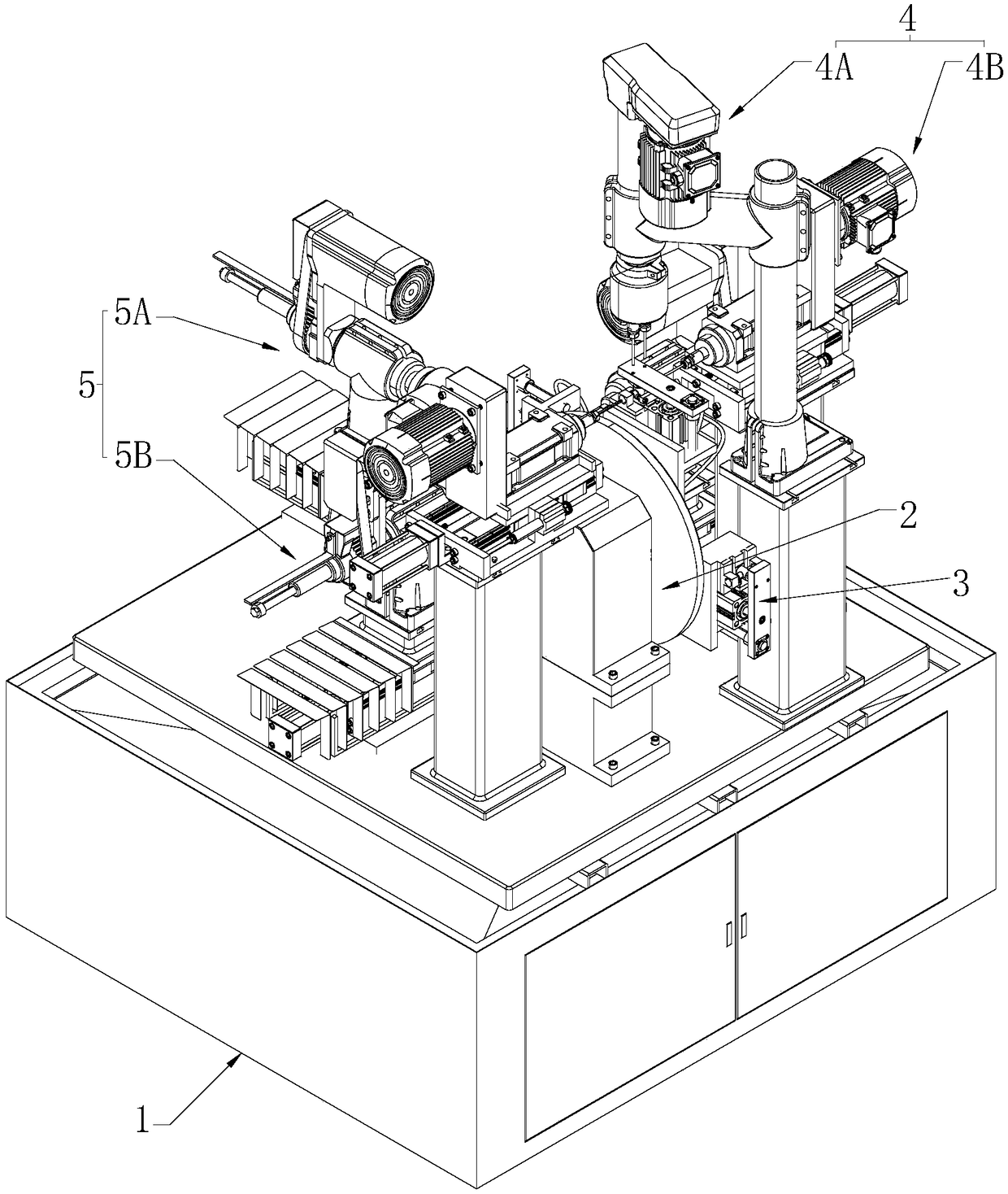 Automatic boring and milling tapping compound machine