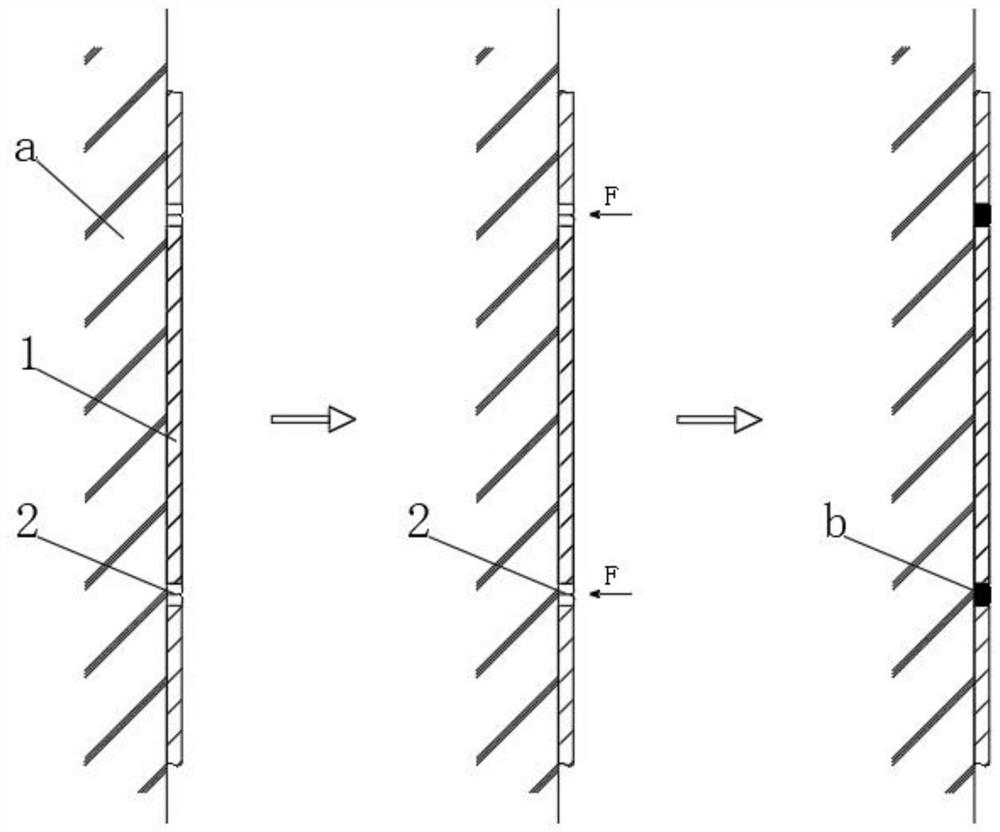 Anti-warping PVC building decoration film pasting process