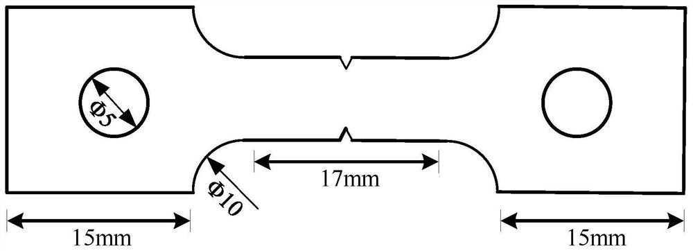 Method for measuring critical strain of continuous casting billet corner crack propagation