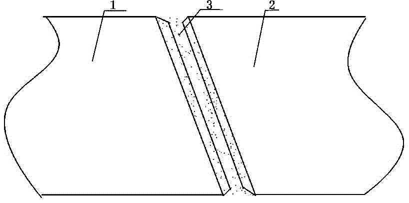 Welding method for connecting ferrite stainless steel steel-strip with thickness of 3-6 mm