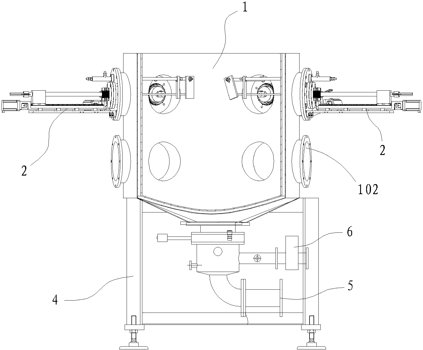 Device for producing fullerene efficiently with arc process