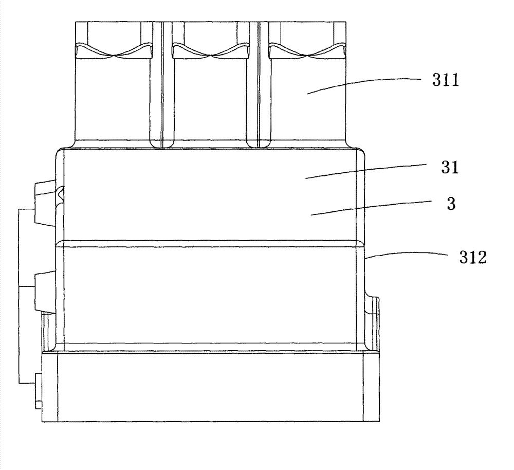 Three-phrase integration solid insulating looped network switch device