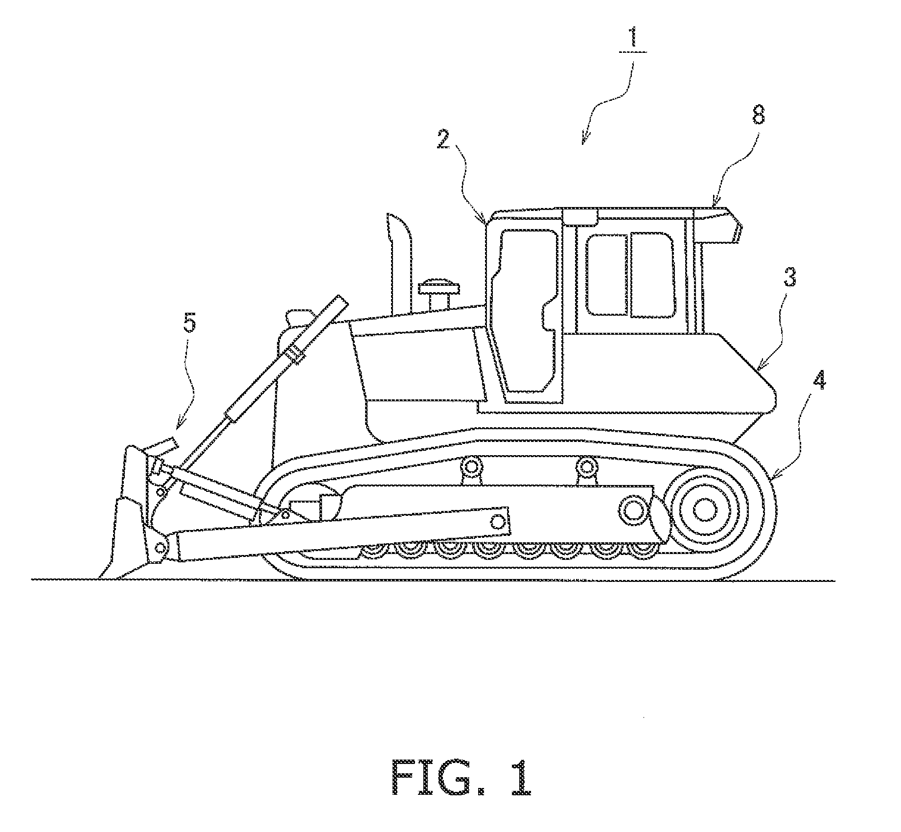 Work vehicle equipped with rear monitoring camera apparatus