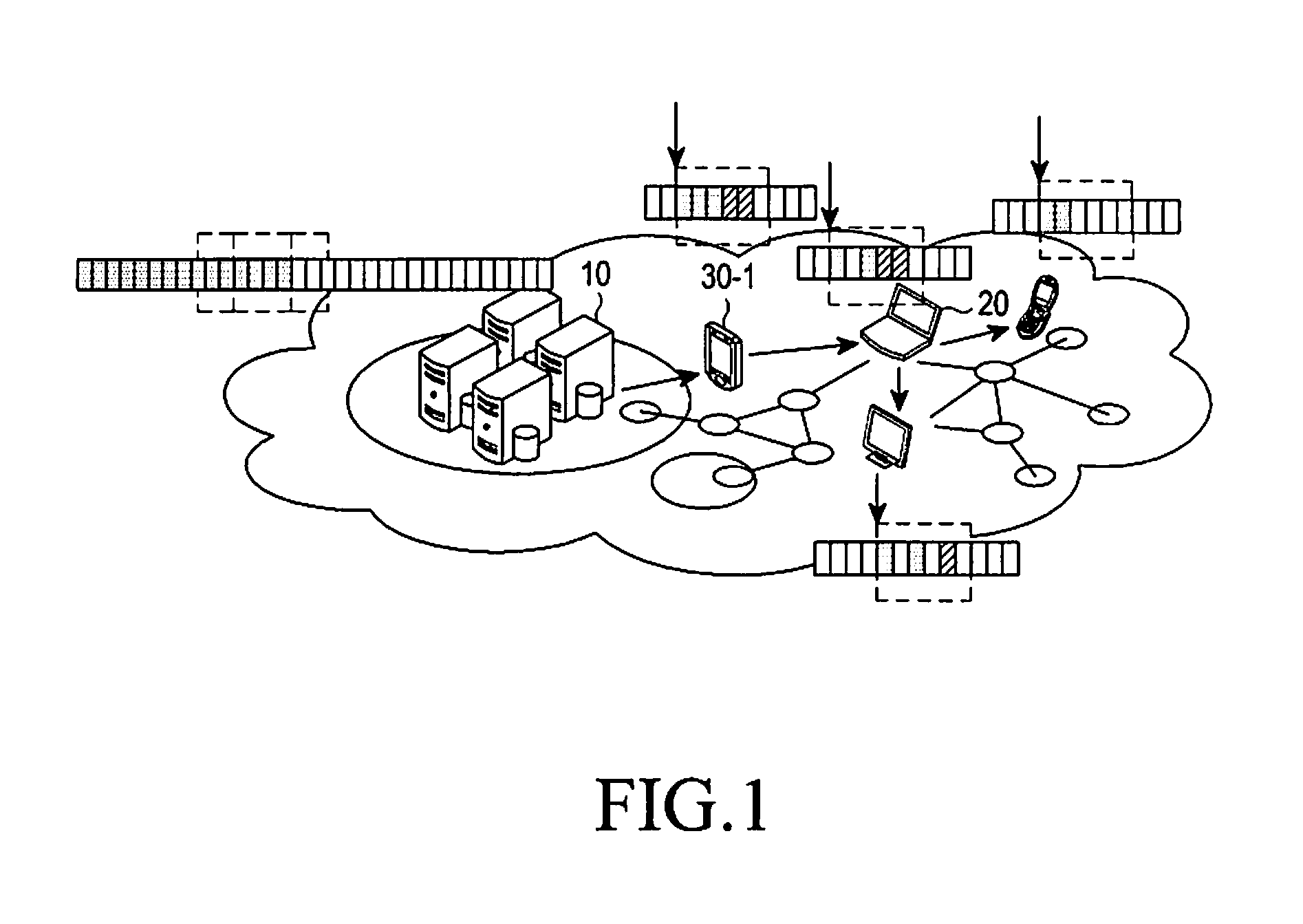 Apparatus and method for providing streaming service in a data communication network