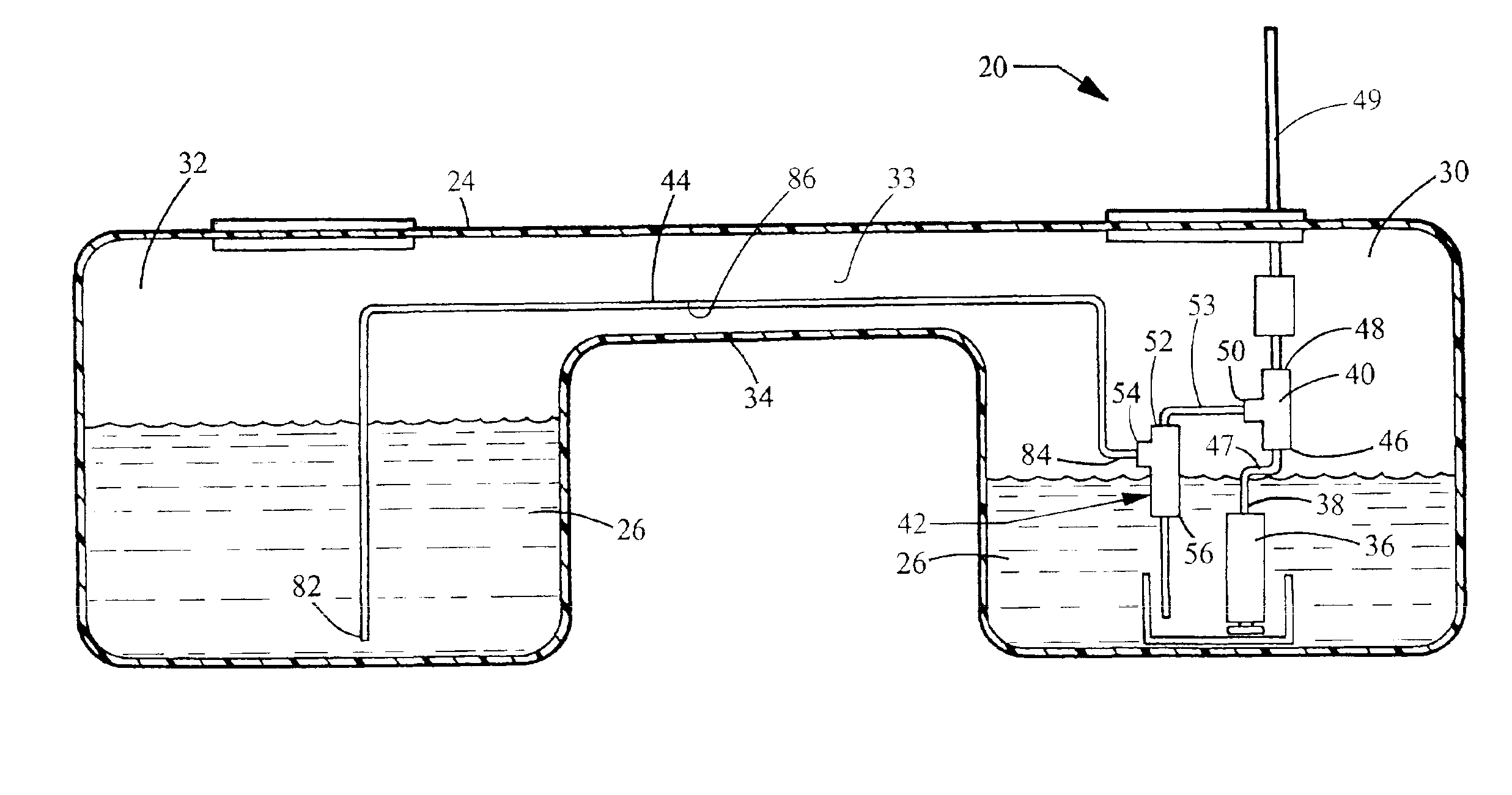 Saddle tank fuel delivery system