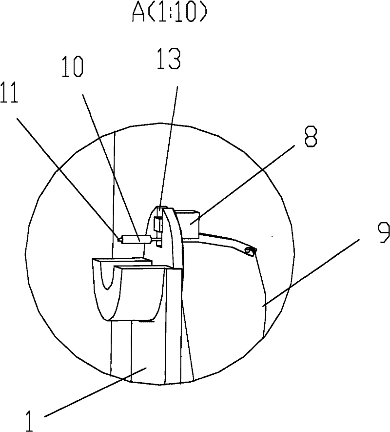 Pullout device for steel wire drawing die