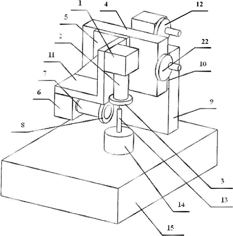 Orthogonal vision detection system for detecting wear condition of end mill