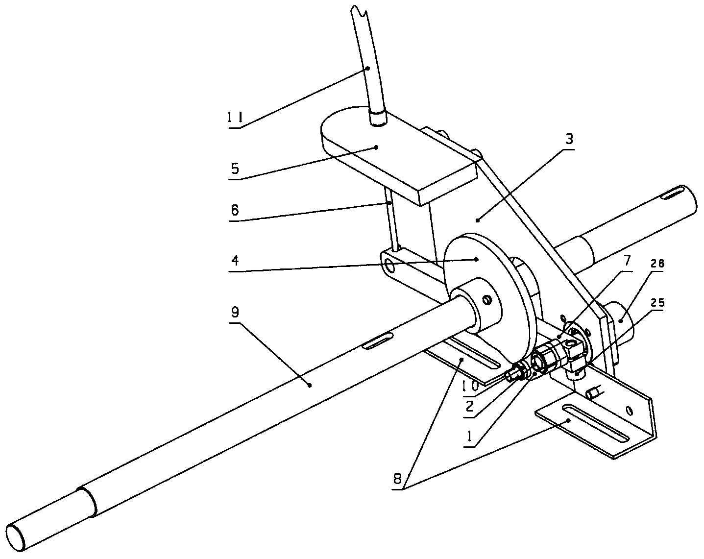 Ejection and seedling fetching device of vegetable pot seedling transplanting machine