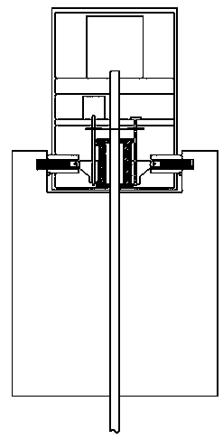 An automatic locking water conservancy gate device with a limit switch