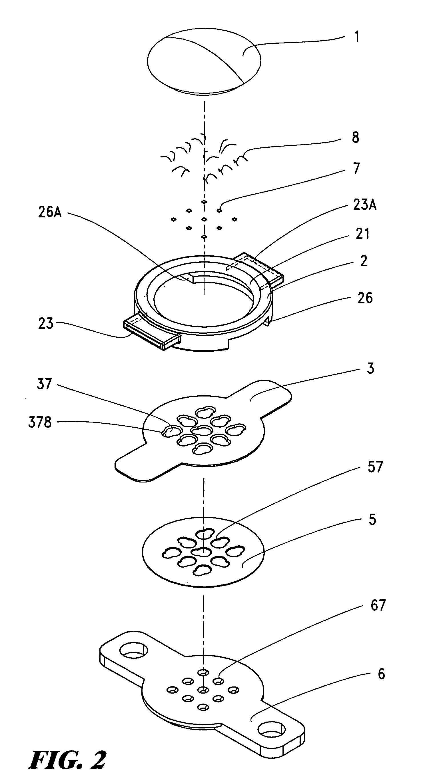 Multi-chip cup semi-conductor lamp