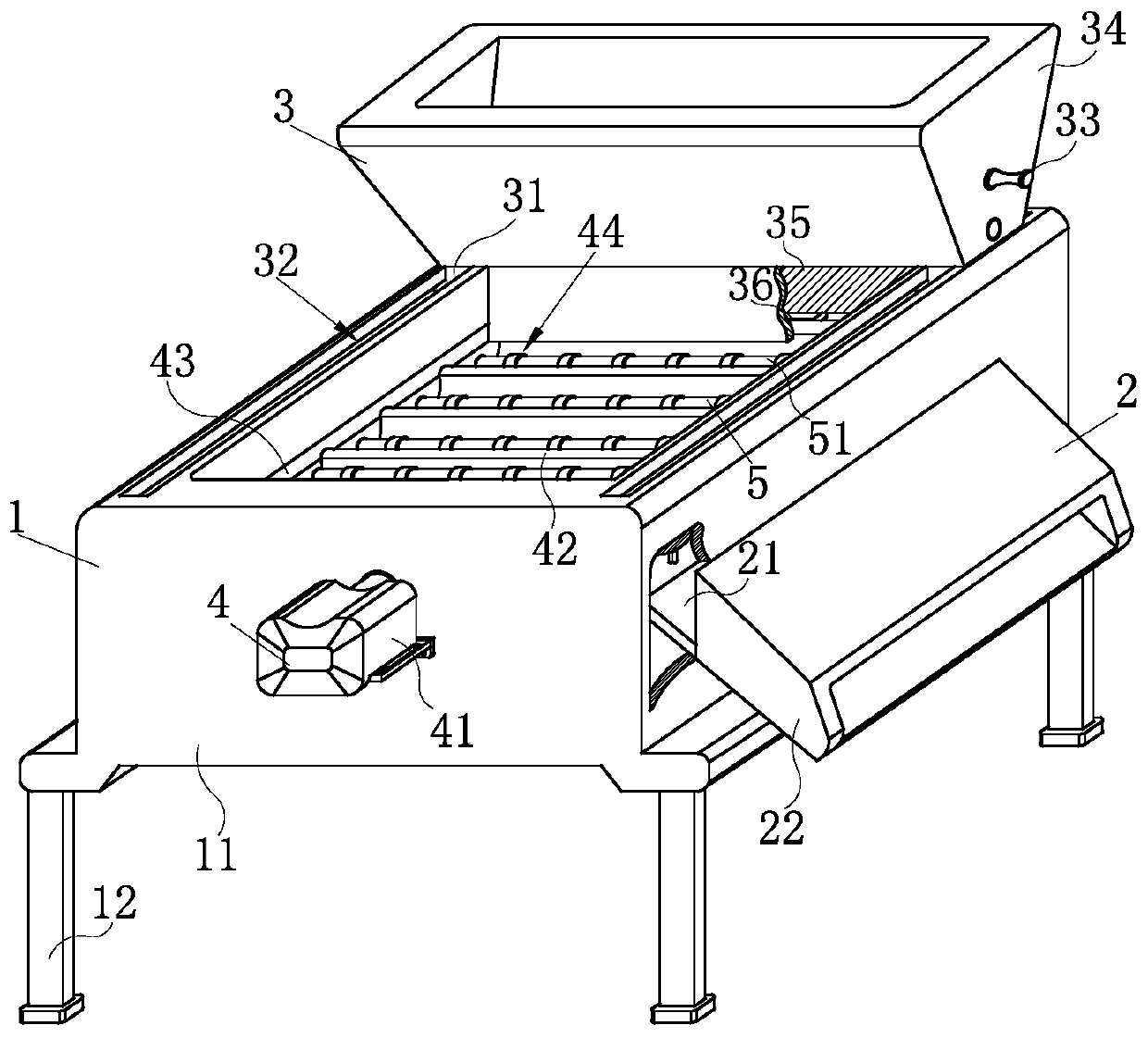 Wave type material mixing mechanism for plastic machining