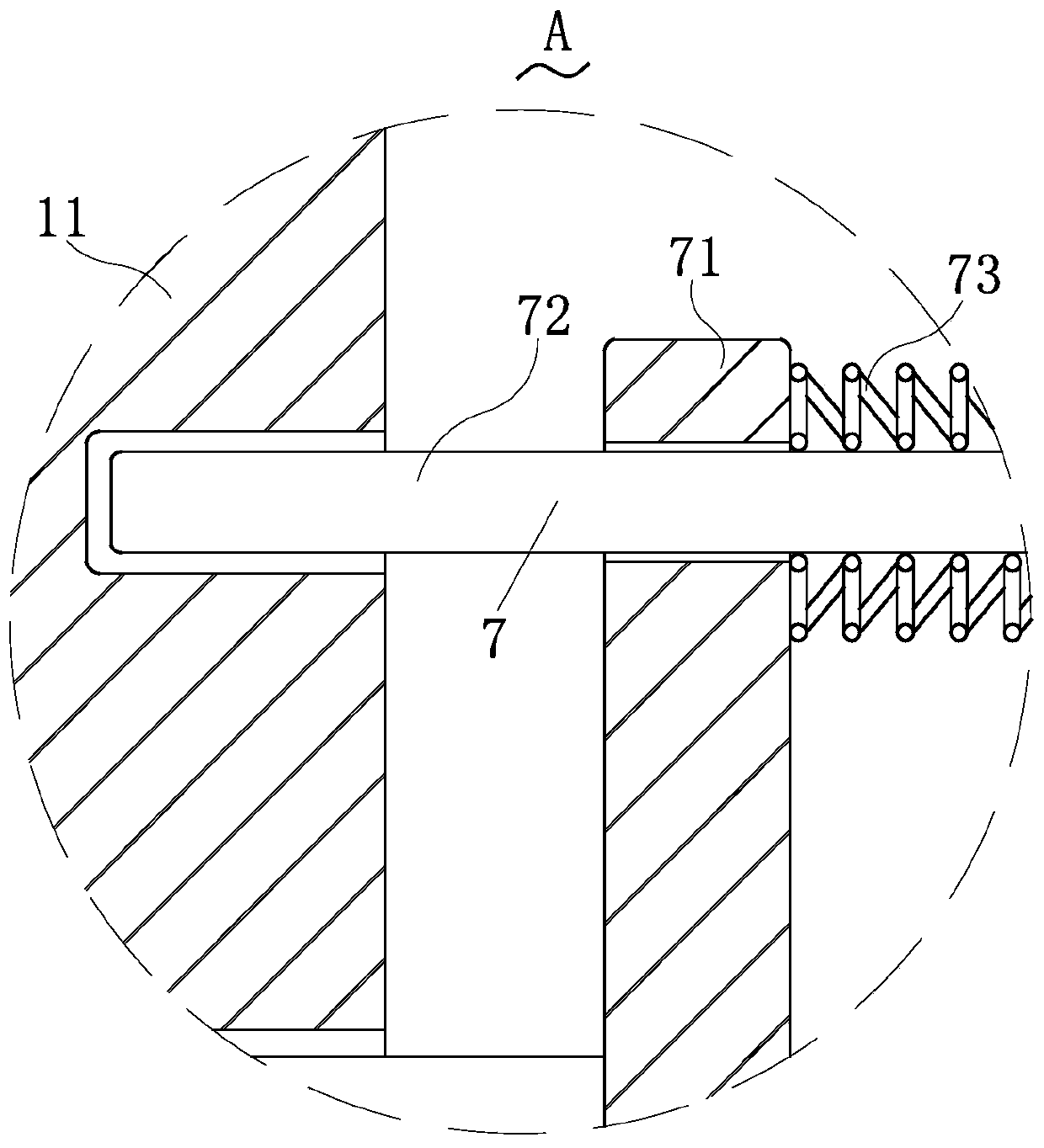 Wave type material mixing mechanism for plastic machining