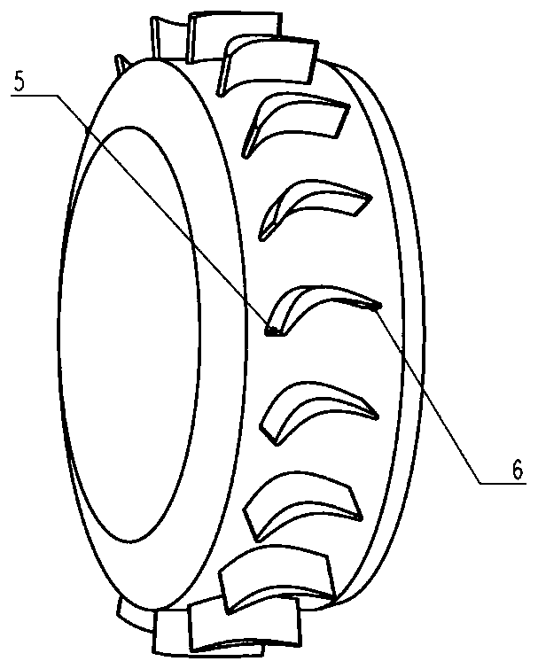 A blade-type casing processing device based on the asymmetry of the compressor volute