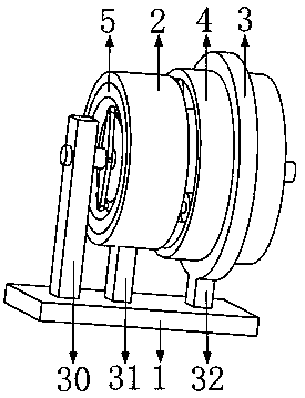 Centrifugal block clamping block transmission