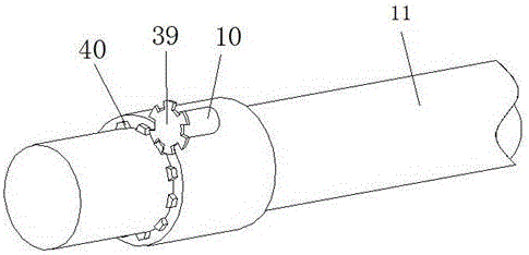 Hydraulic power type reservoir dam body surface deformation continuous monitoring device