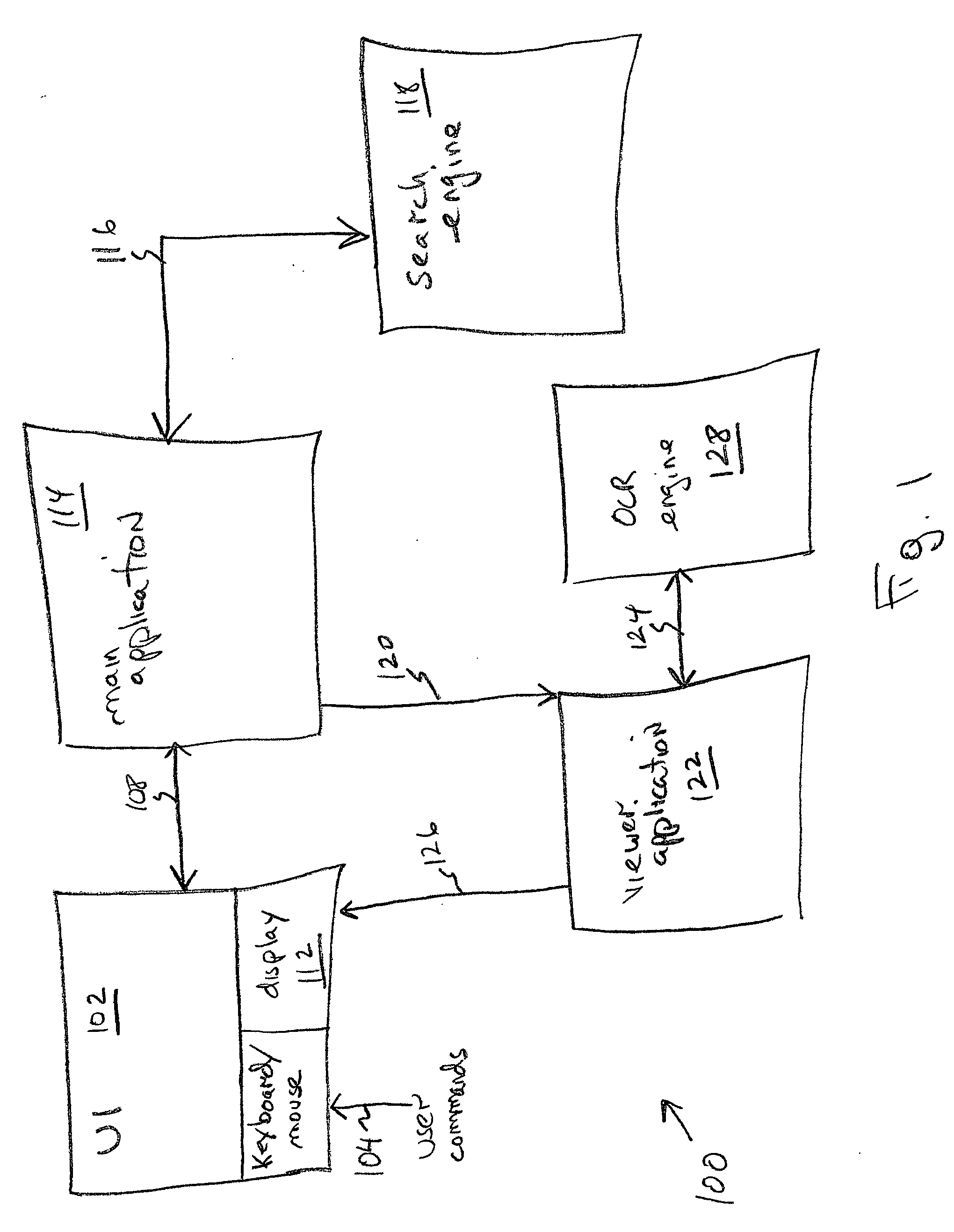 System and method for automatically locating searched text in an image file