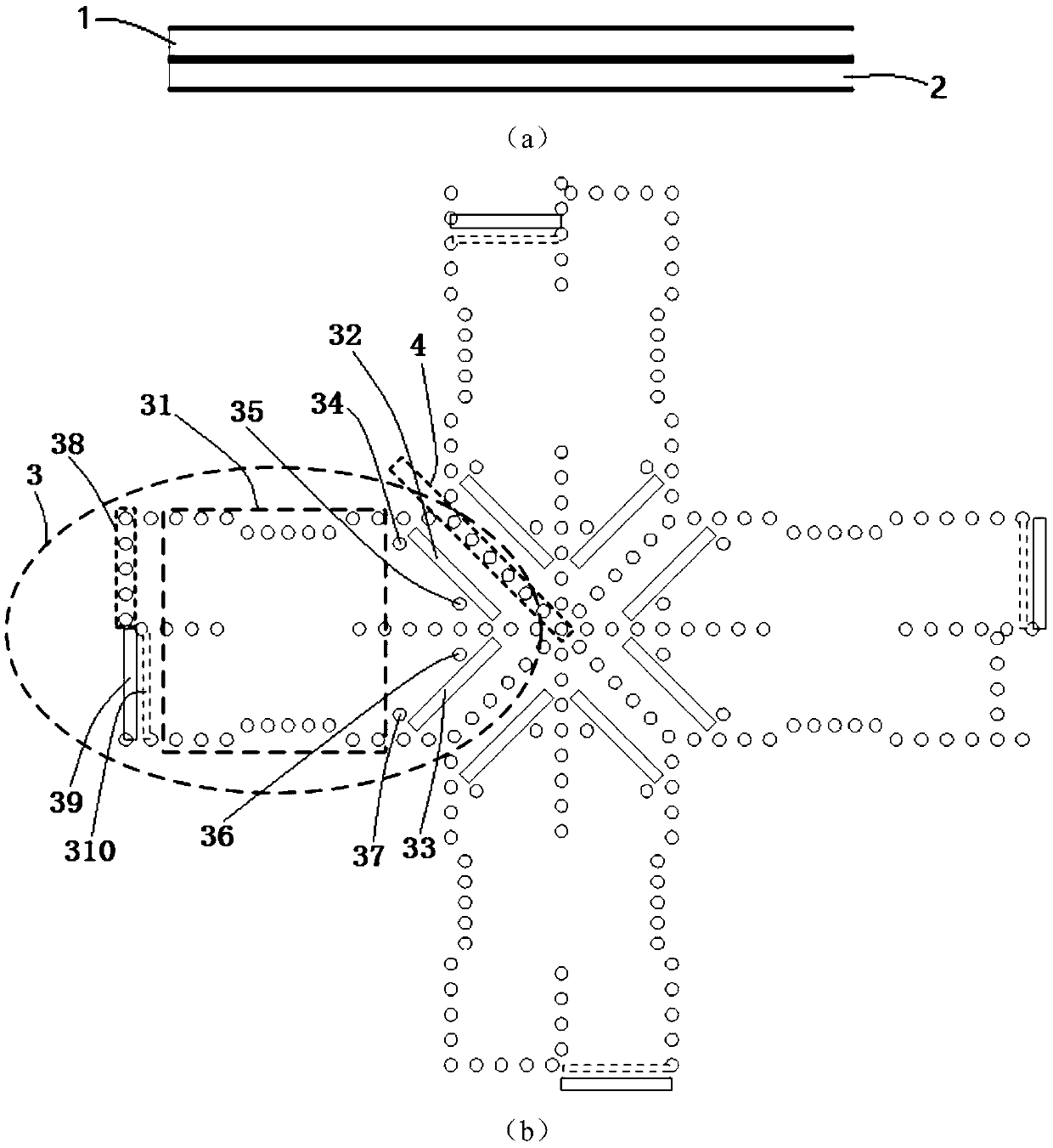 A Flat Broadband Circularly Polarized Antenna with Symmetrical Beam