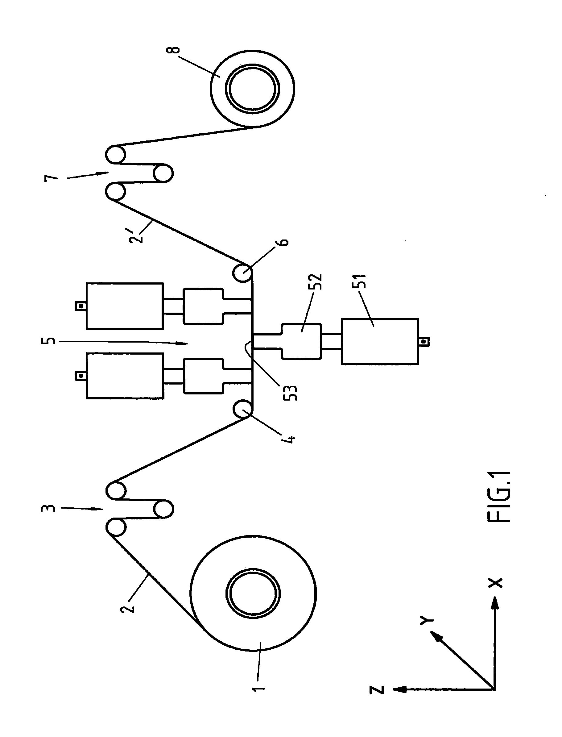 Method and device for spreading fiber strands