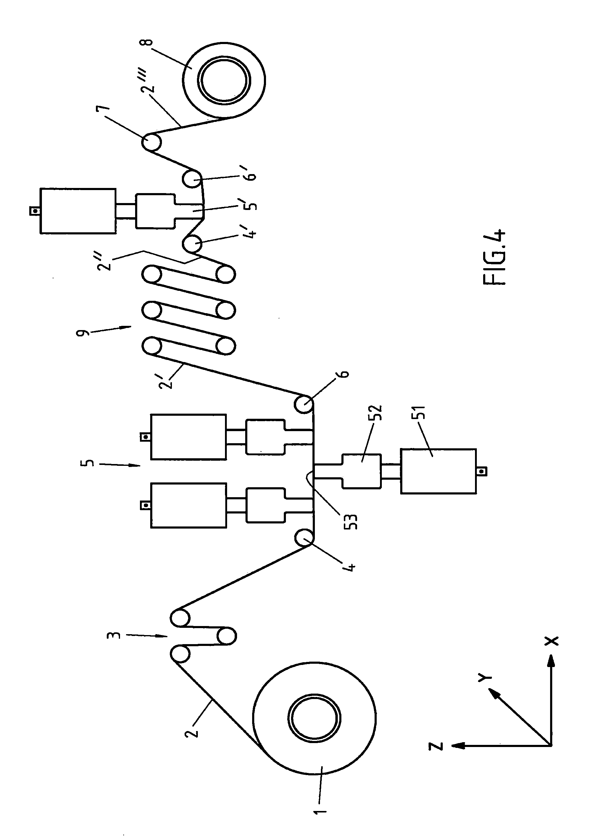 Method and device for spreading fiber strands