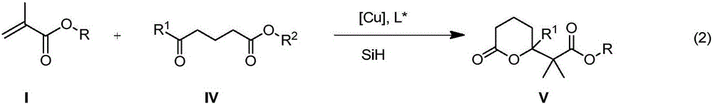Method for enantioselective synthesis of gamma-substituted-gamma-butyrolactone and delta-substituted-delta-valerolactone