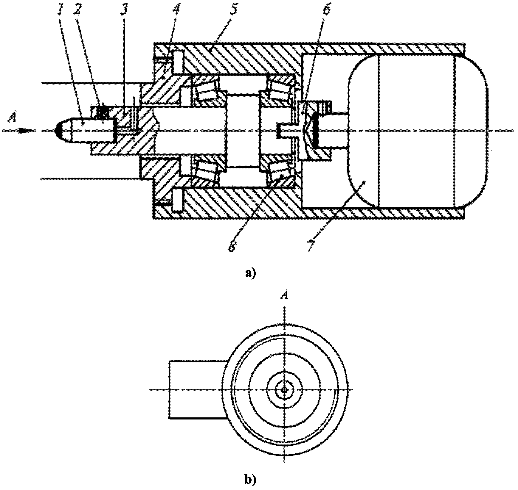 Surface strengthening treatment device for actively and rotatablely rolling and planishing head of roll compactor