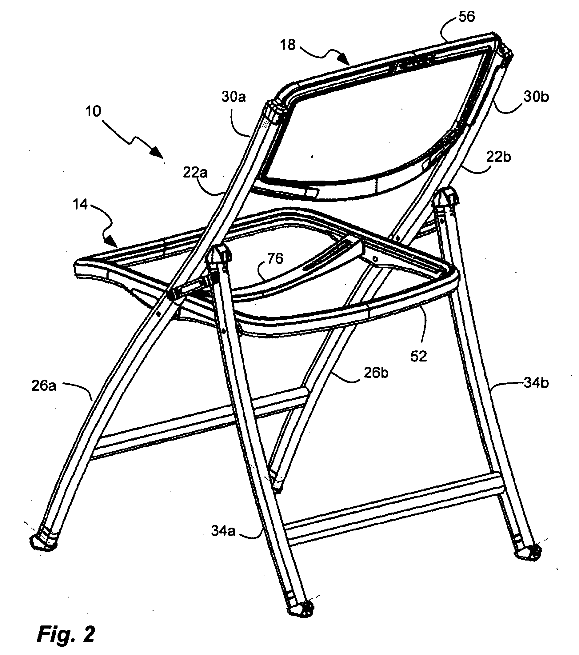 Comfortable mesh folding chair