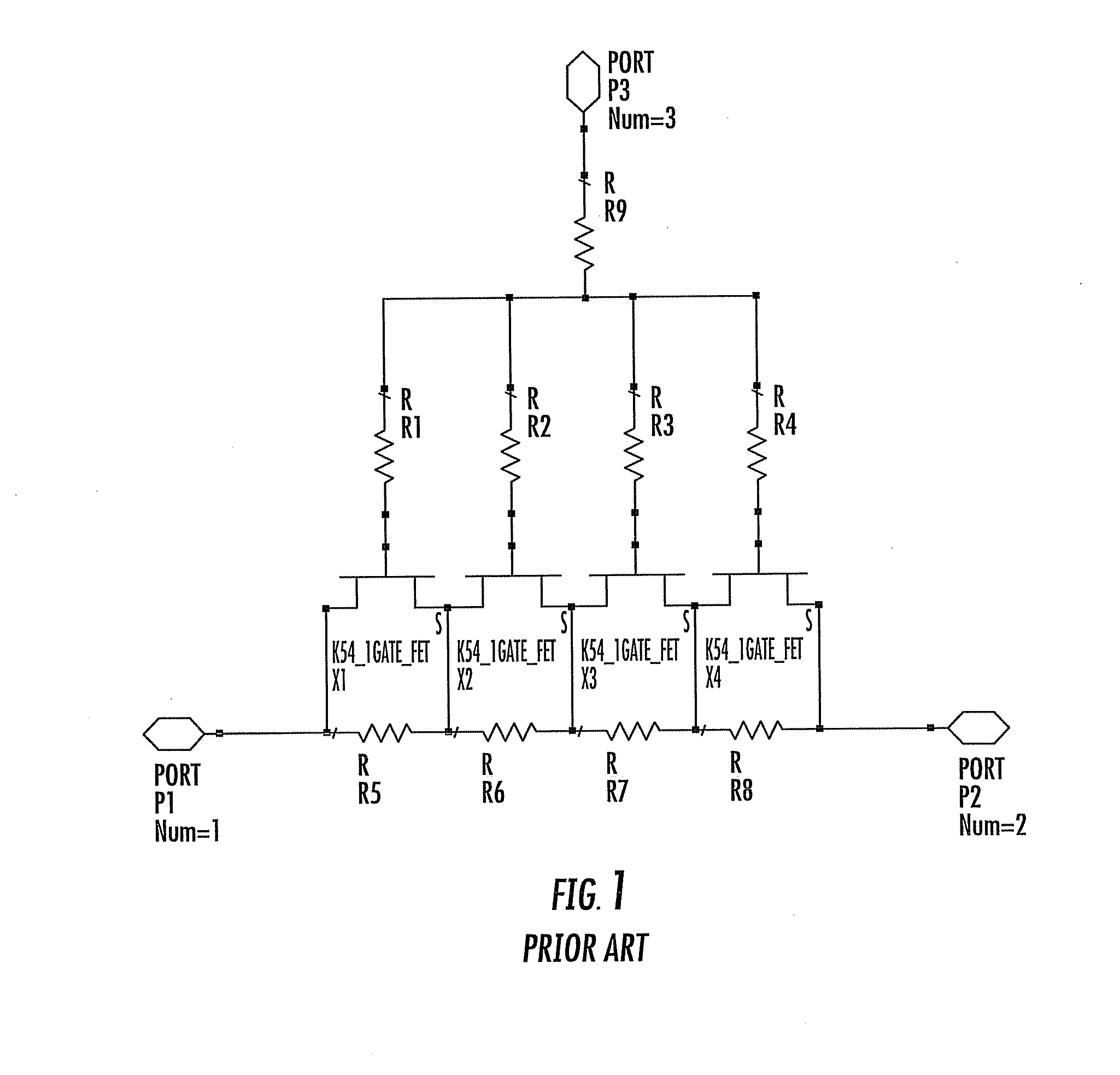 Radio frequency switch with improved intermodulation distortion through use of feed forward capacitor