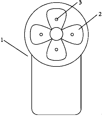 Small solar light-emitting diode (LED) hand-held fan