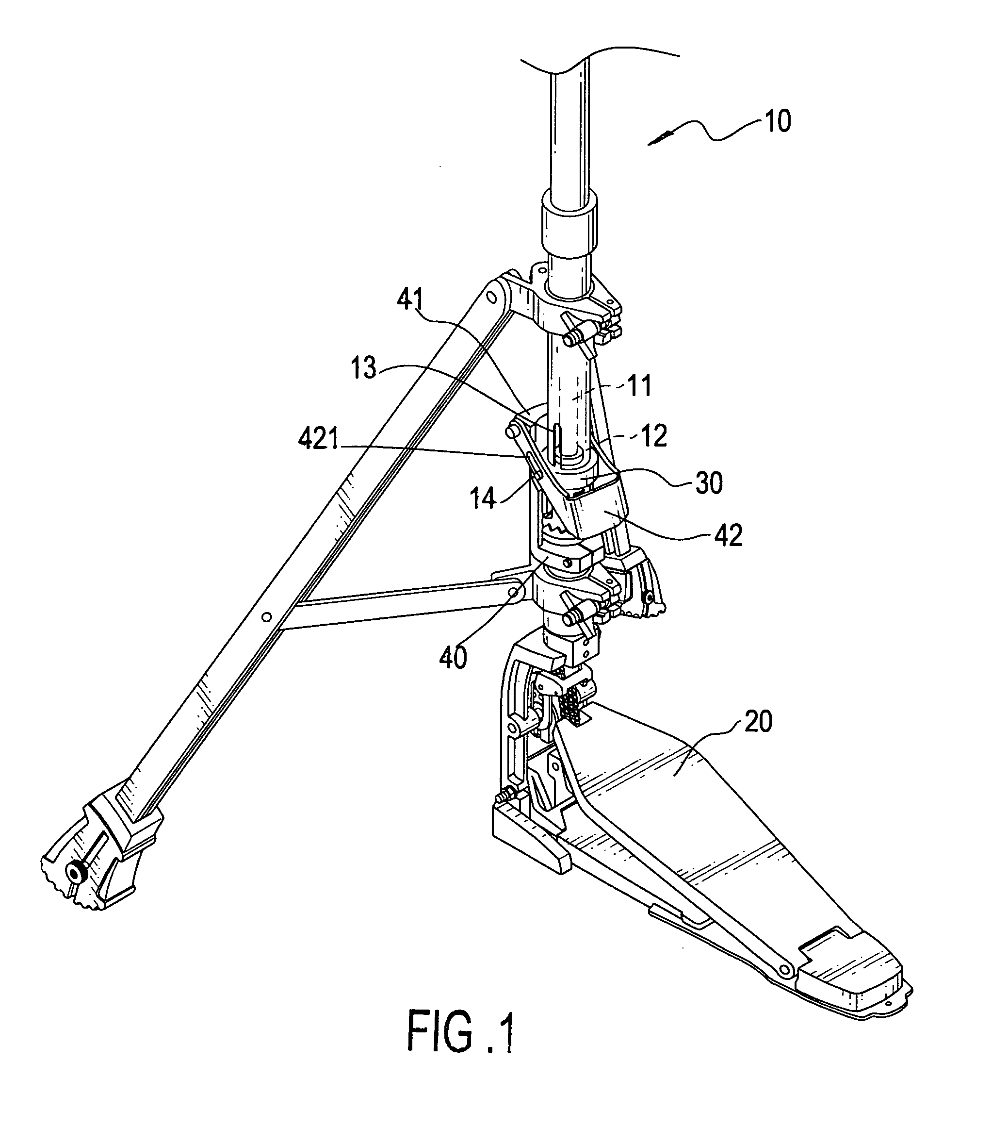 Recovery force adjustment device for a paddle of a cymbal stand