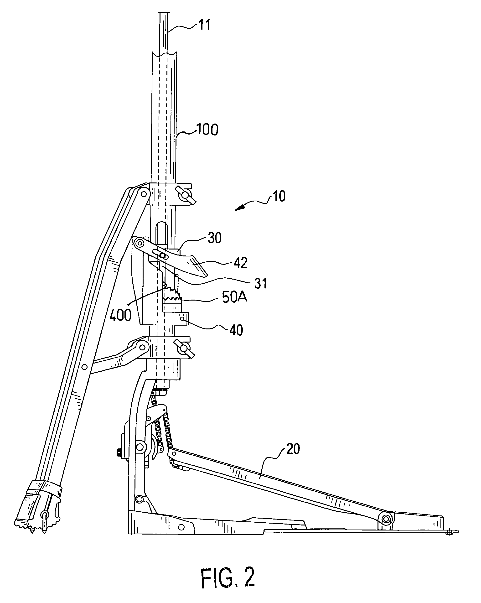 Recovery force adjustment device for a paddle of a cymbal stand