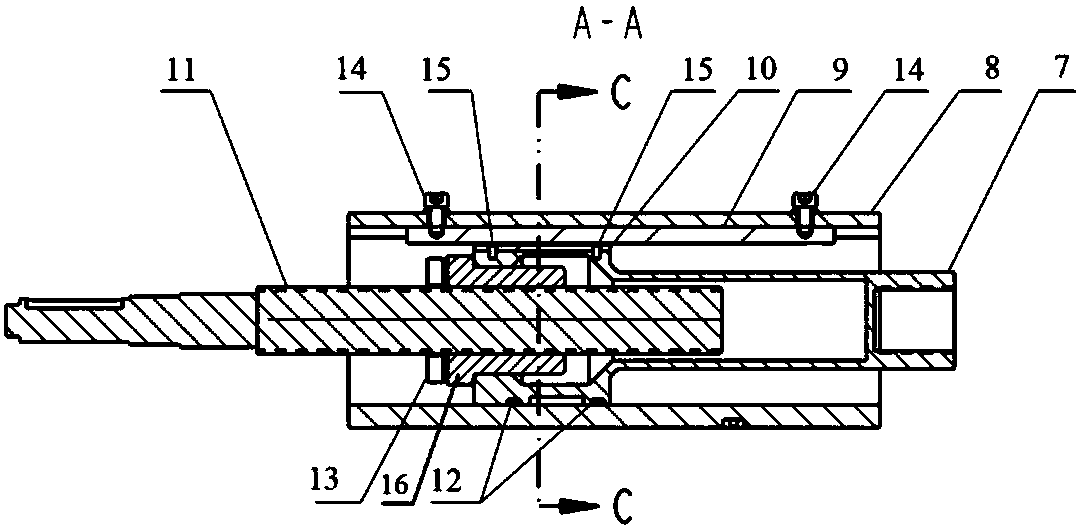 Slide slot type guide tooth limiting and guide device of electromechanical actuator