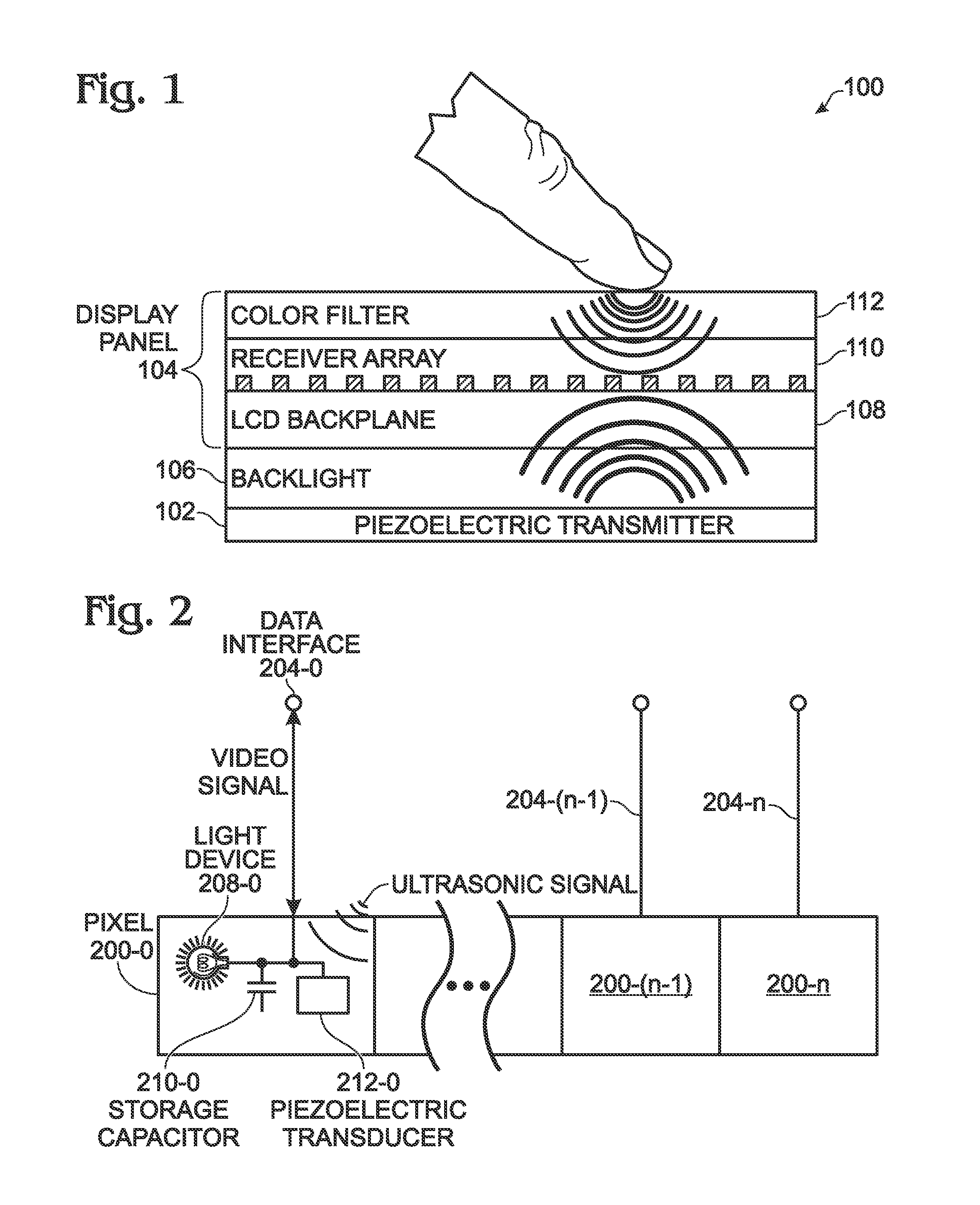 In-Pixel Ultrasonic Touch Sensor for Display Applications