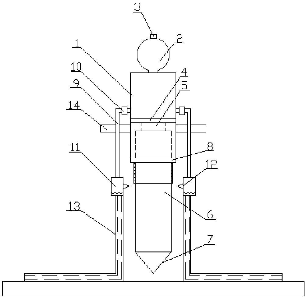 Drilling device with cooler