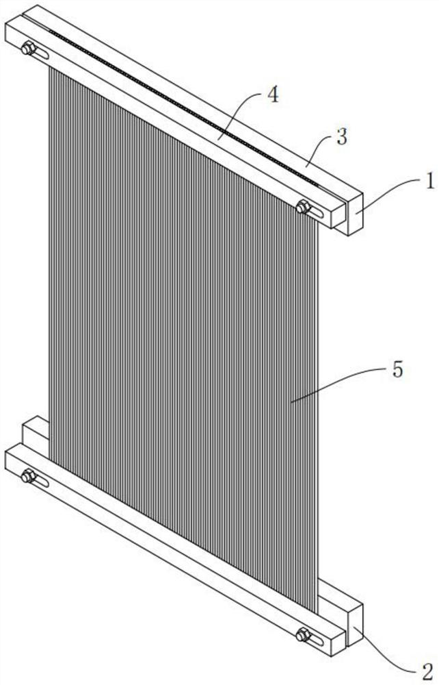 Manufacturing method and manufacturing device of hollow fiber curtain type membrane module
