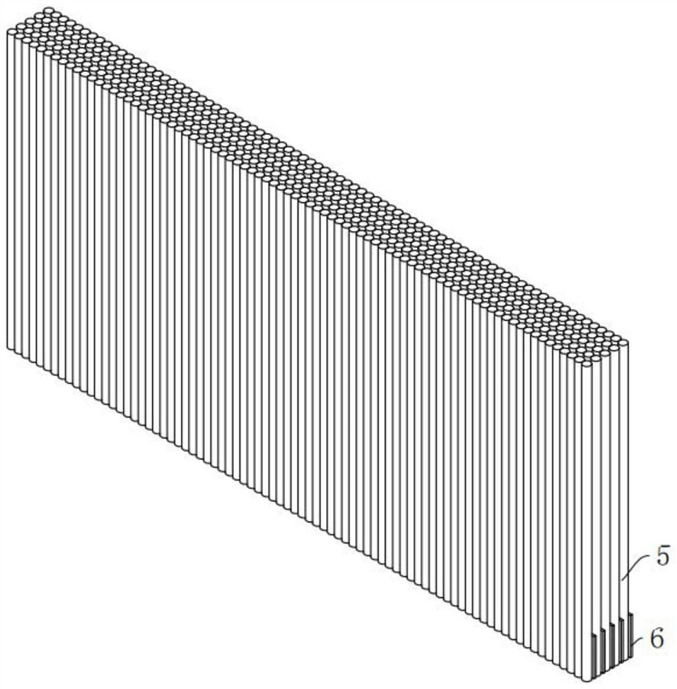 Manufacturing method and manufacturing device of hollow fiber curtain type membrane module